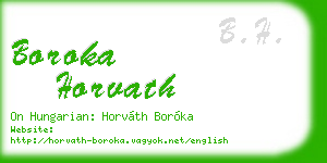 boroka horvath business card